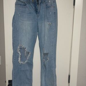 Sincerely Jules Light Blue Distressed Boyfriend Jeans